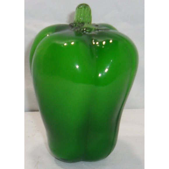 Beautiful Murano Style Encased Art Glass "Bell Pepper" 5 1/2" - Picture 4 of 10